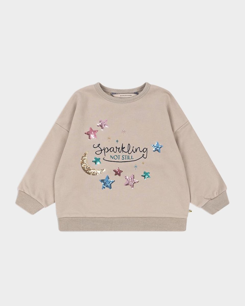 Girl's Lou Embellished Sequin Sweatshirt, Size 12M-8